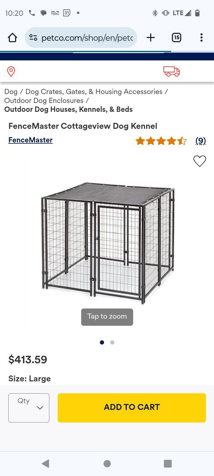 5x5 Dog Enclosure 