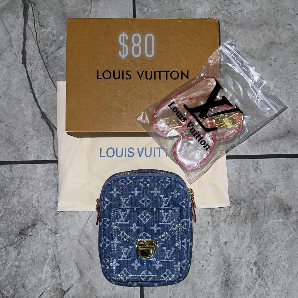 Louis Vuitton Denim Camera Bag Sold Louis Vuitton Monogram Denim