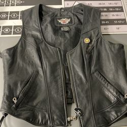 Harley Davidson, leather vest