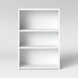 3 Shelf Bookcase, White