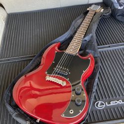 Maestro Gibson Electric Guitar Red w/ Travel Bag (Excellent Condition 