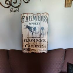 Beautiful Rustic Farmers Market Sign