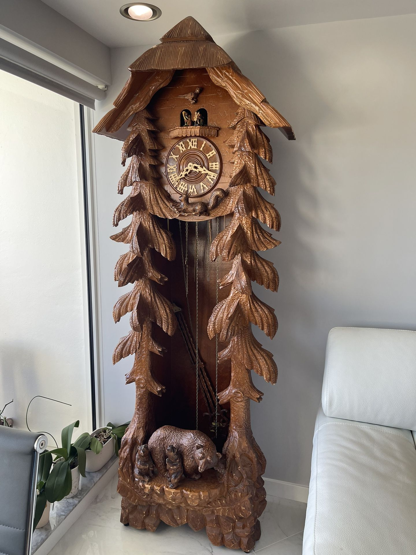 Black Forest Grandfather Clock