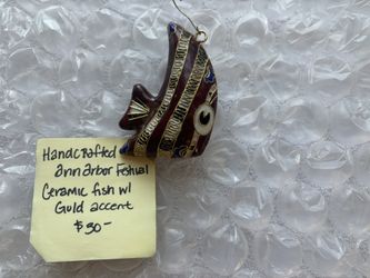 Handcrafted Holiday Fish Ornament