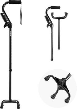 VEVOR Quad Walking Cane 250 lbs Capacity