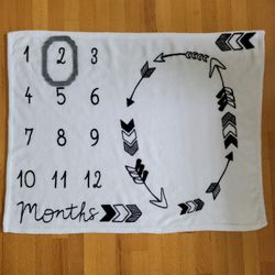 Baby Monthly Milestone Blanket