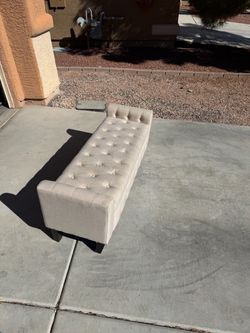 Beige Ottoman with storage
