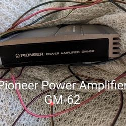 Vintage Car Pioneer Power Amplifier GM-62  2 Amp With Lots of Long Wire