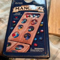Mandala Solid Wood With Gemstone Playing Pieces In Tin Cover