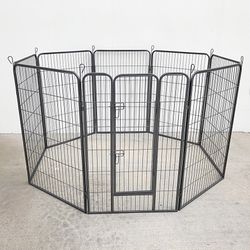 $135 (Brand New) Heavy duty 48” tall x 32” wide x 8-panel pet playpen dog crate kennel exercise cage fence