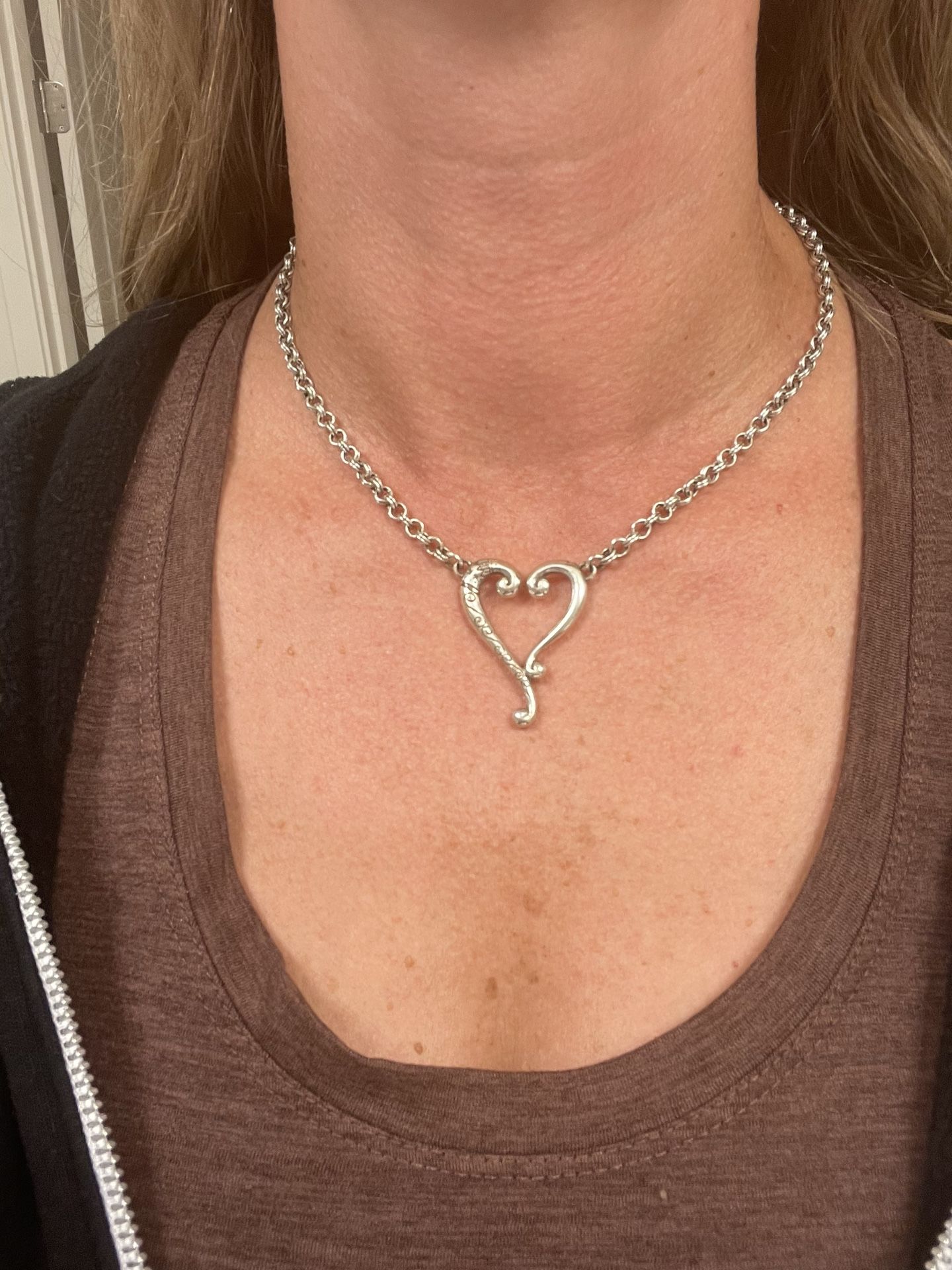 Brighton Retired Heart Necklace/set