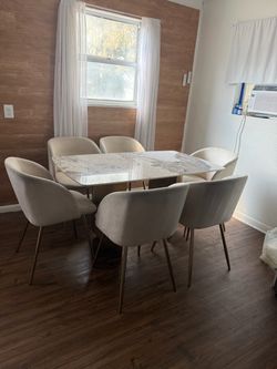 Wakenda 55.1" Modern Rectangular Sintered Stone Dining Table With Stainless Steel Base