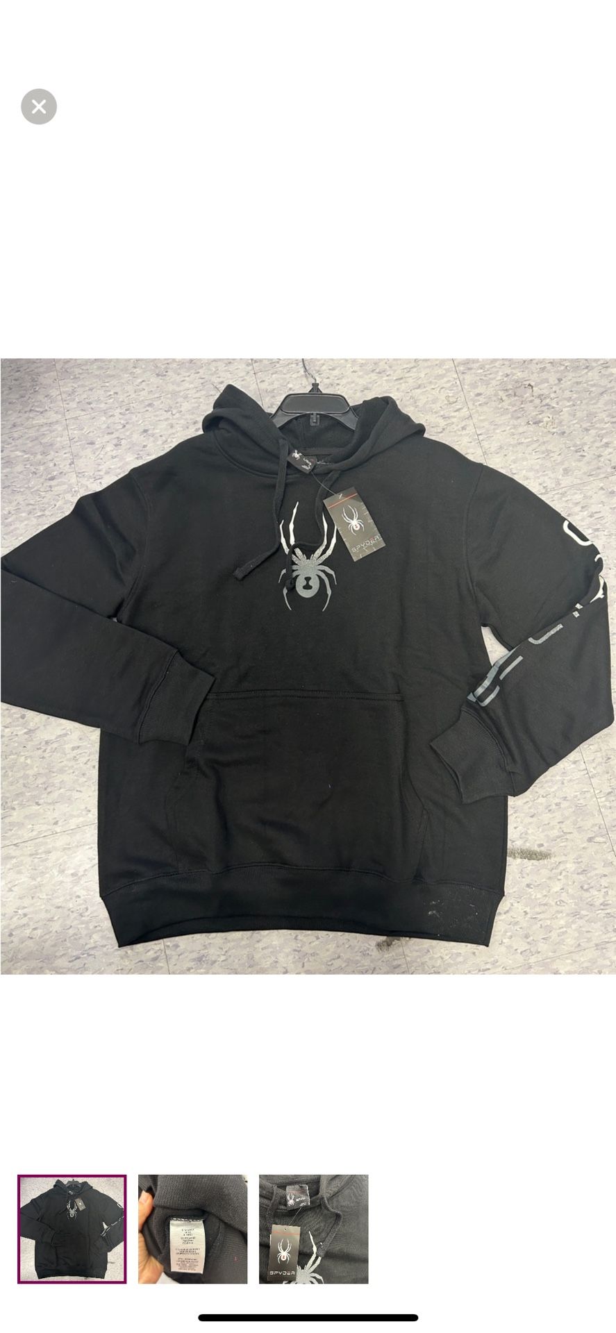 NWT Spyder men’s fleece hoodies Size M