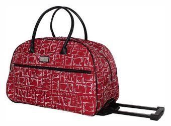 NWT Nicole Miller Designer Lightweight Pattern 22 " Duffel Bag Weekend Overnight