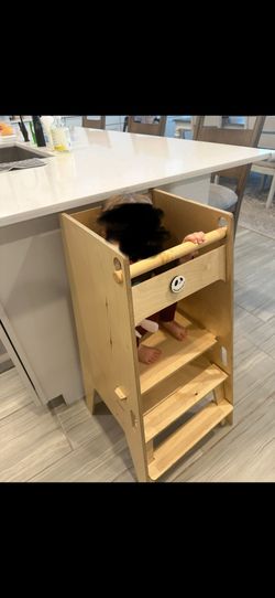 Stool , Baby Stool Birch Color $95