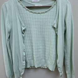 Women Cardigan Two Pieces 