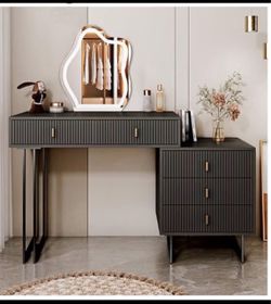 Vanity with mirror