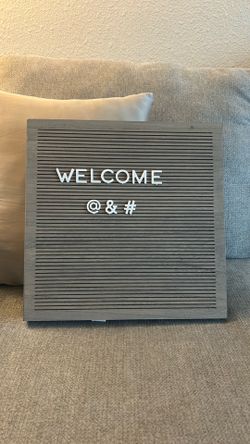Wooden letter board