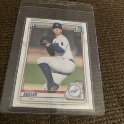 2020 Bowman Chrome Draft Bobby Miller Rookie Card