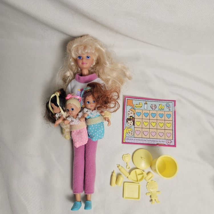 Barbie Skipper Babysitter With Babies And Accessories  1987