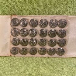 Vntg. S, 24 Sherif Waterbury Buttons.
