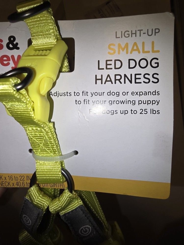 Light UP Small LED Dog Harness