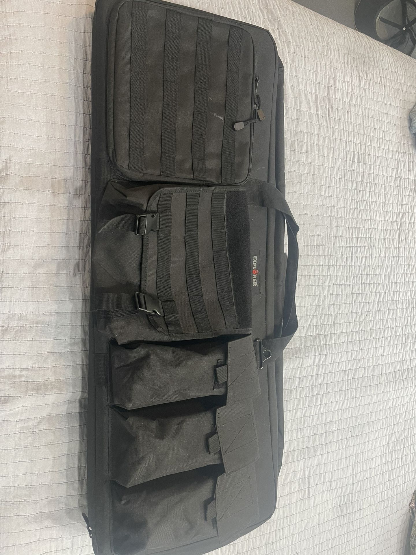 3 Rifle Case, 52 Inch Tactical Soft Padded Long Rifle Carrying Backpack Bag