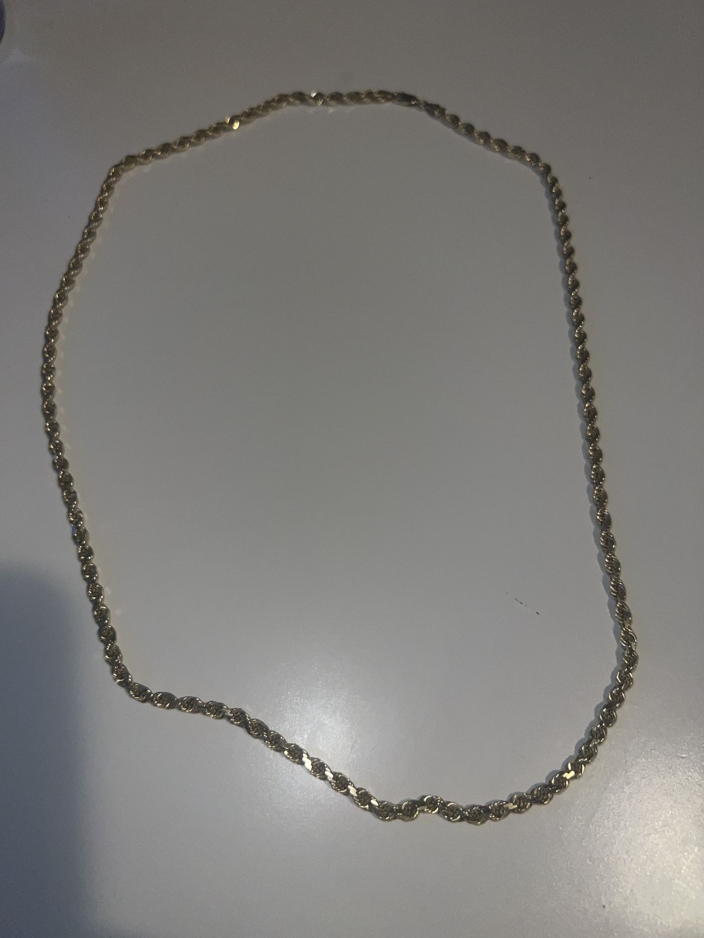 14kt ROPE CHAIN 24” 3.5MM 31.4 Grams 