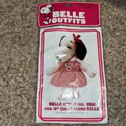 Vintage Snoopy Belle Outfit #9268 For 15” Doll Red Cross Nurse NOS