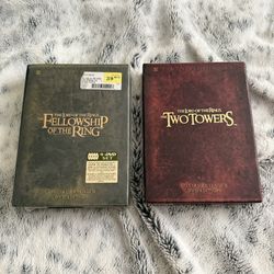 Lord Of The Rings Extended Edition Lot The Fellowship The Two Towers LOTR