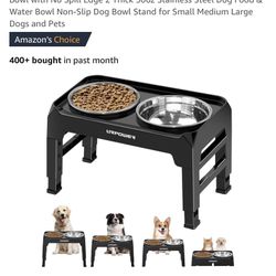 Elevated Dog Bowls And Stand