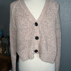American Eagle Pink Cardigan 