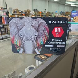 180 KALOUR Colored Pencils In Metal Case 