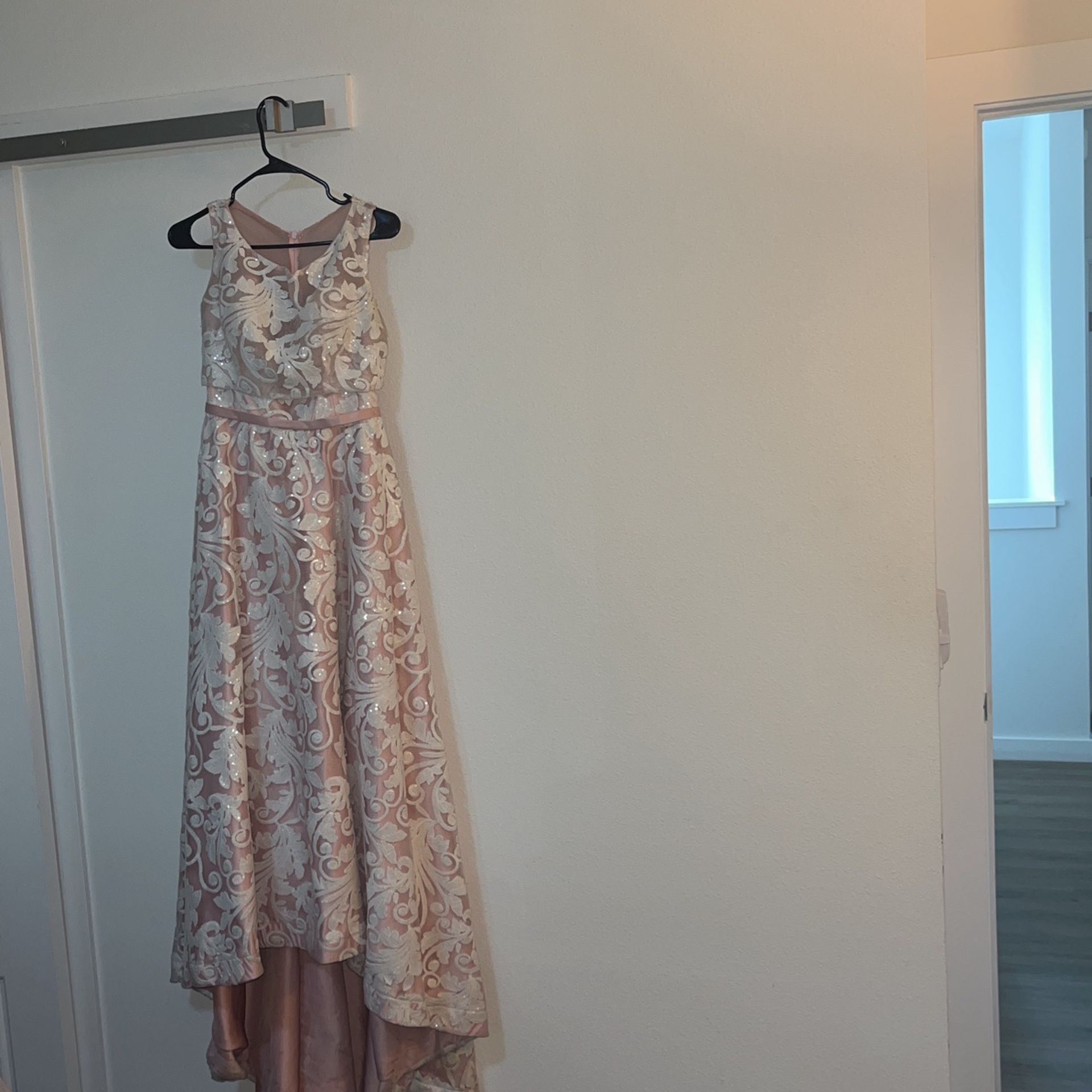 Pink and White Dress