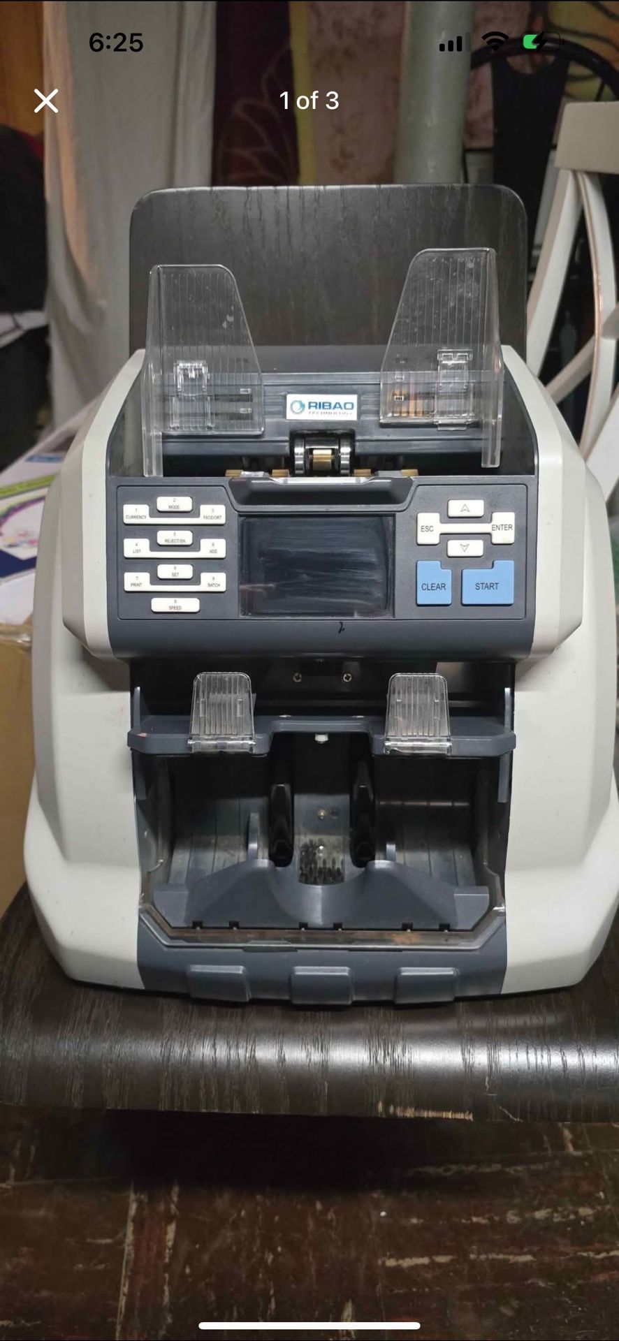 Ribao BCS-160 Two-Pocket Mixed Denomination Money Counter, Bank Grade Multi Currency Cash Bill Counter & Sorter with Reject Pocket