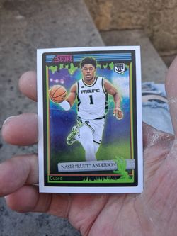 2026 Panini Score-A-Treat Nasir "Rudy" Anderson #15 (NIL) (Pre Rookie) Prolific Prep Highschool Green Slime Card. Near Mint/Mint Condition.