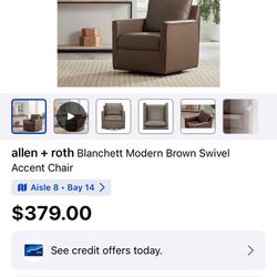 Swivel Accent Chair NEW 