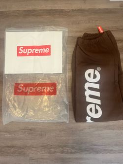 Brown supreme sweats