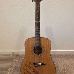 Signed Bret Michaels Dean Guitar
