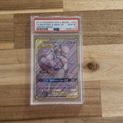 Mewtwo & Mew gx PSA 10