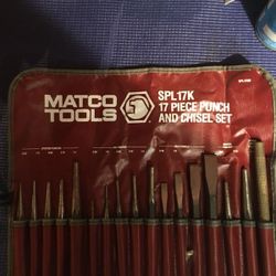 Matco Tools 17-Piece Punch and Chisel Set New - $210