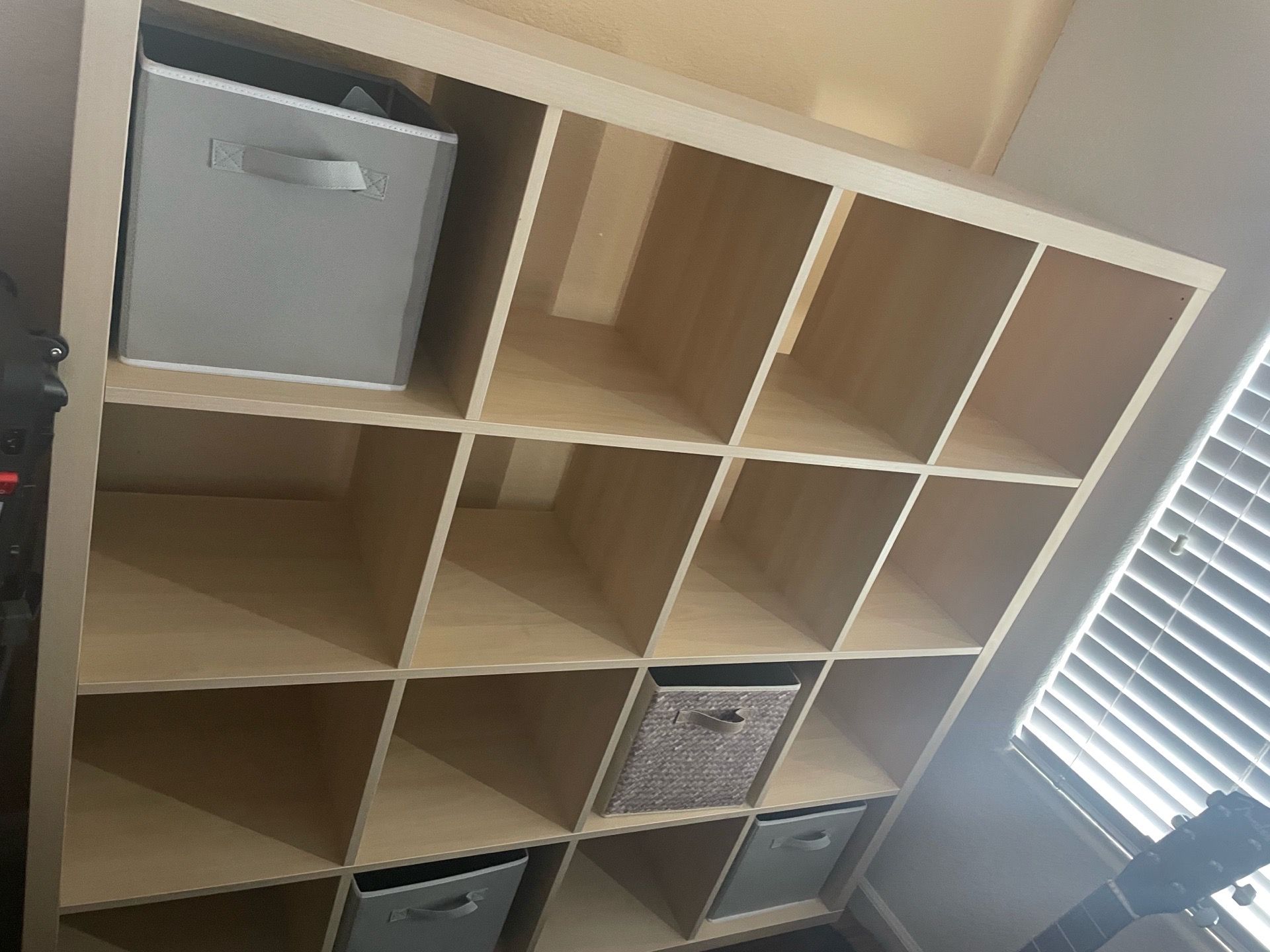 IKEA Kallax bin storage shelf