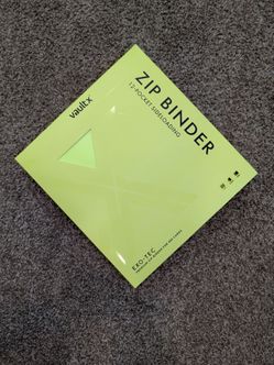 Vaultx 12 Pocket Binder $35