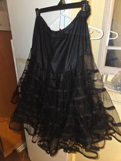Black Tulle Petticoat Skirt