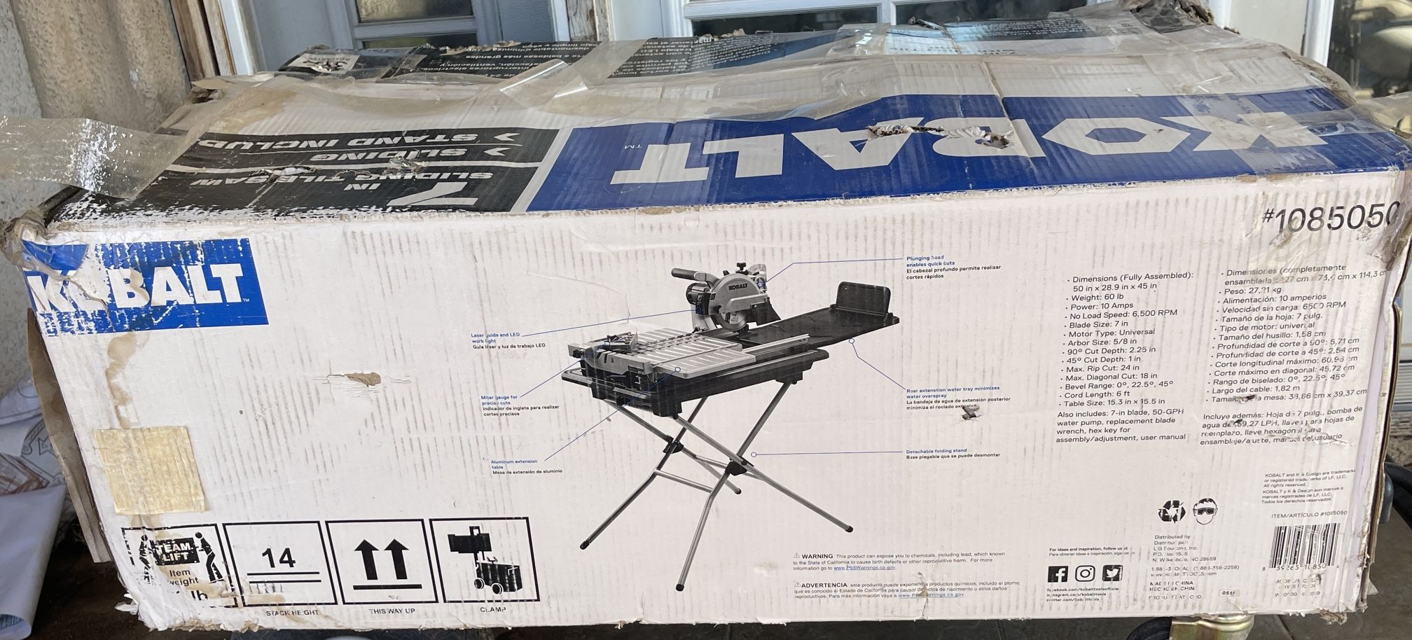 Kobalt Tile Saw
