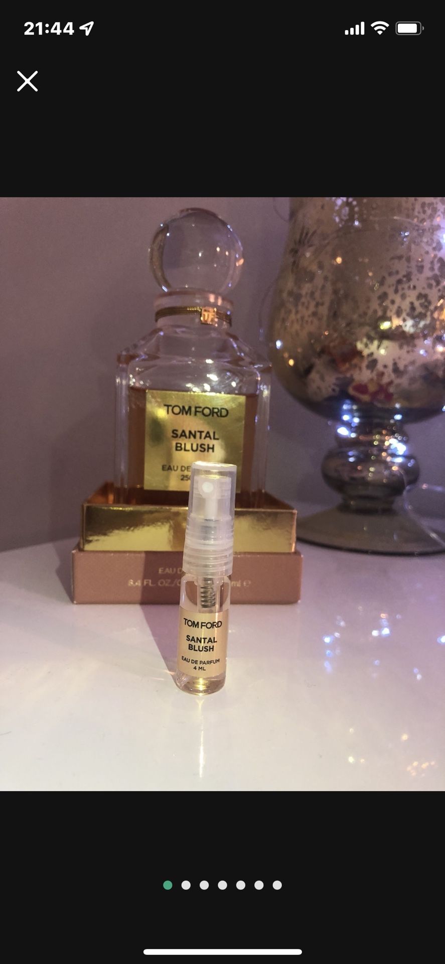 Tom Ford Santal Blush 4 ml glass spray bottle