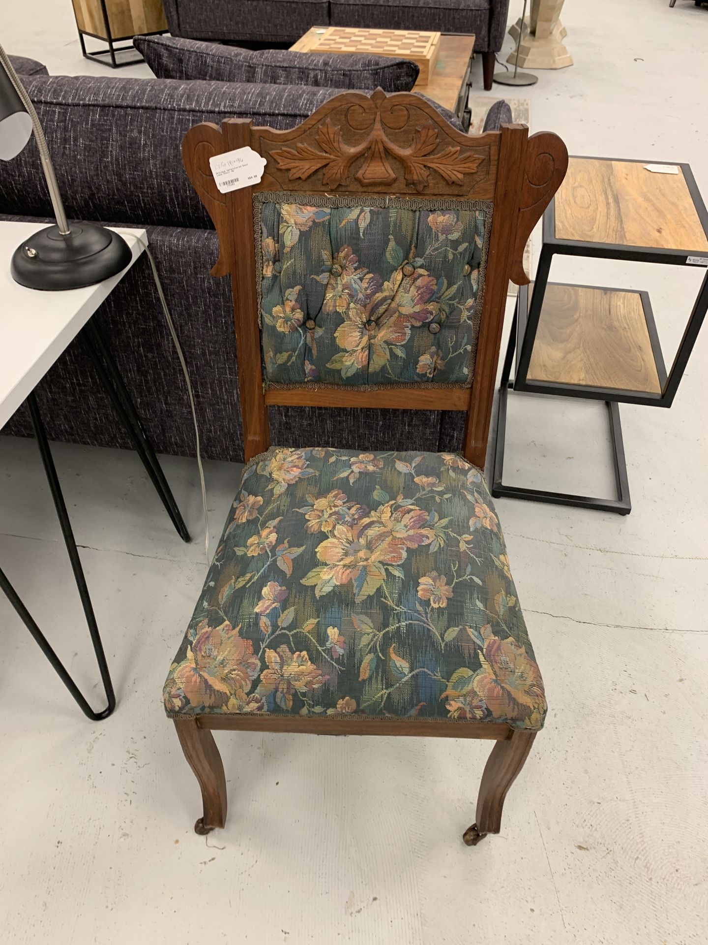 Antique Upholstered East Lake Chair 