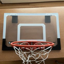 Basketball Hoop Hangs On Door