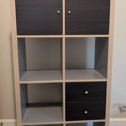 Shelf unit Gray/Gold