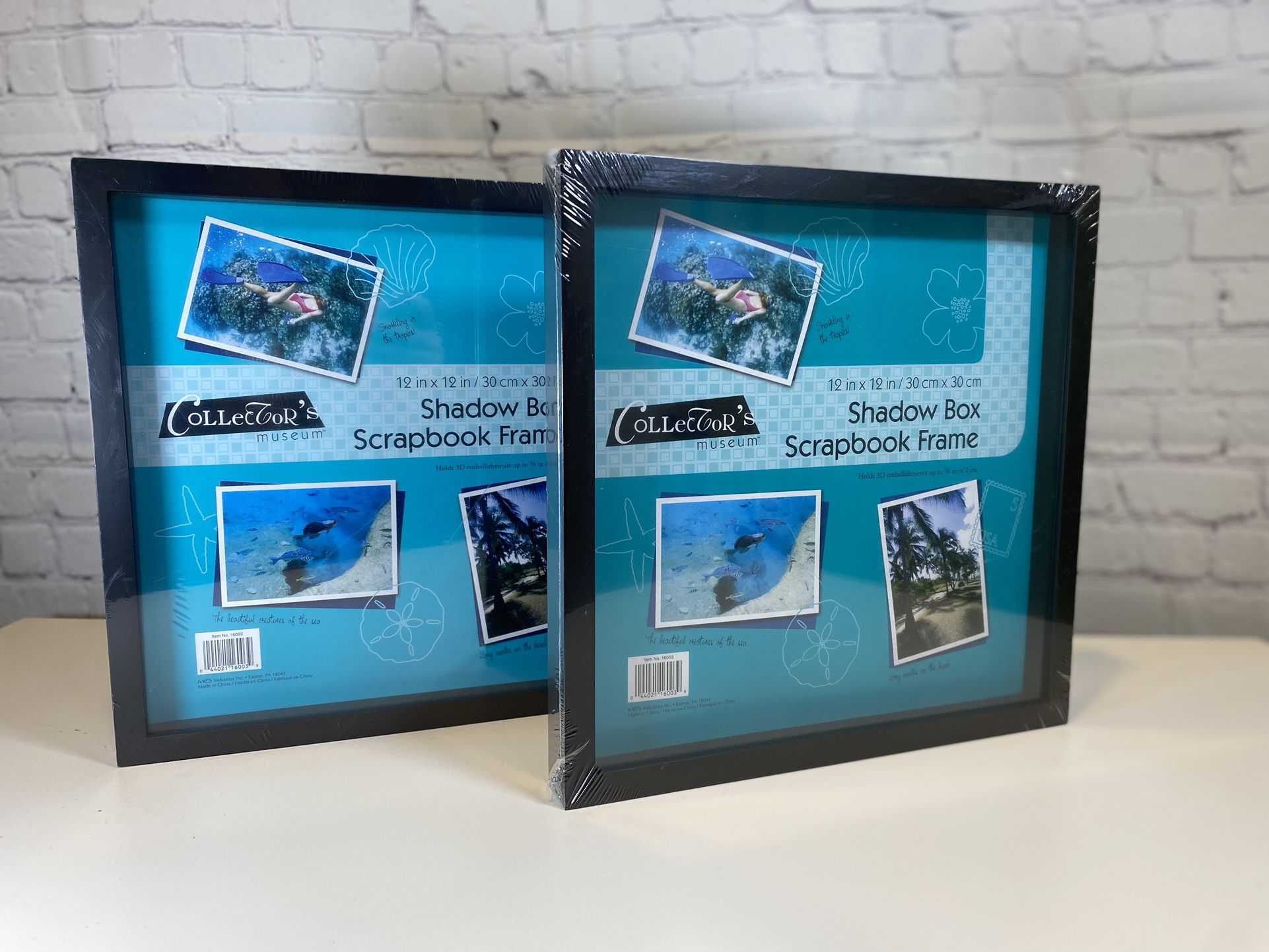 Set Of 2 Shadow Box Frames 12x12”